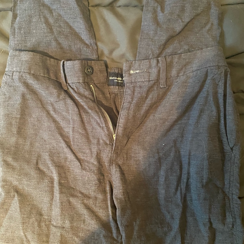 Abercrombie Linen Blend Chino Pants